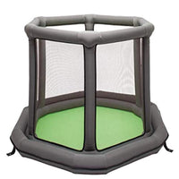 Inflated bed