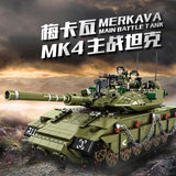1730pcs WW2 Israeli Merkava main battle tank building blocks set Compatible Lego Tank