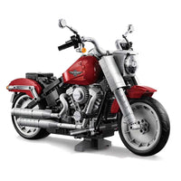 1037pcs Technic Harley Davidson Fat Boy Motorcycle Model Building Block Set Compatible Lego Set