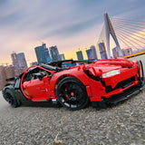 3625pcs Simulation bugatti chiron Model Building blocks Set Red color Compatible Lego car set