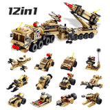City Field missile vehicle Military Building Blocks toys Set Compatible Lego