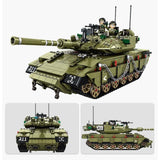 1730pcs WW2 Israeli Merkava main battle tank building blocks set Compatible Lego Tank