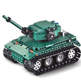 313PCS RC Military Tiger 1 Tanks Building Blocks  set Compatible Lego Tank
