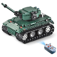 313PCS RC Military Tiger 1 Tanks Building Blocks  set Compatible Lego Tank