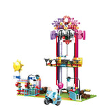 Amusement Park Drop Tower Building Blocks toy Compatible Lego Friends Set