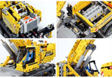 2667pcs RC Motor Power Mobile Crane Mk II Model Building Blocks Compatible Lego Technic Set