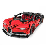3625pcs Simulation bugatti chiron Model Building blocks Set Red color Compatible Lego car set